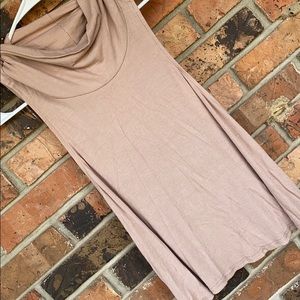 Cowl neck tank with open back